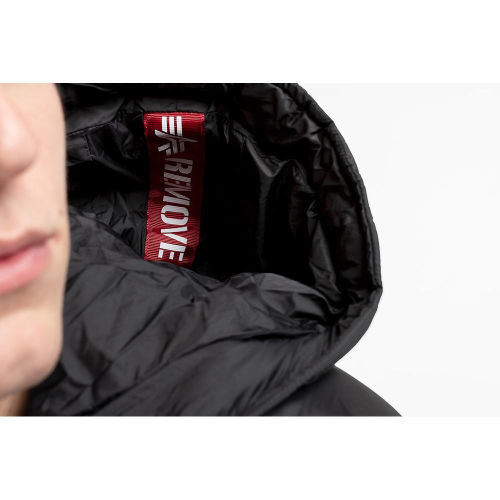 Bunda Alpha Industries Hooded Puffer 11811303 - černé