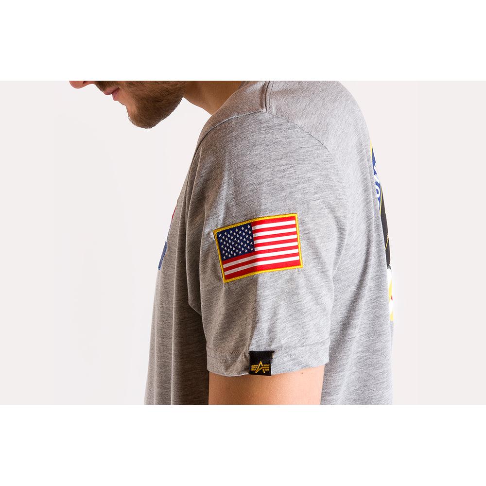 Tričko Alpha Industries Space Shuttle T 17650717 - šedivé