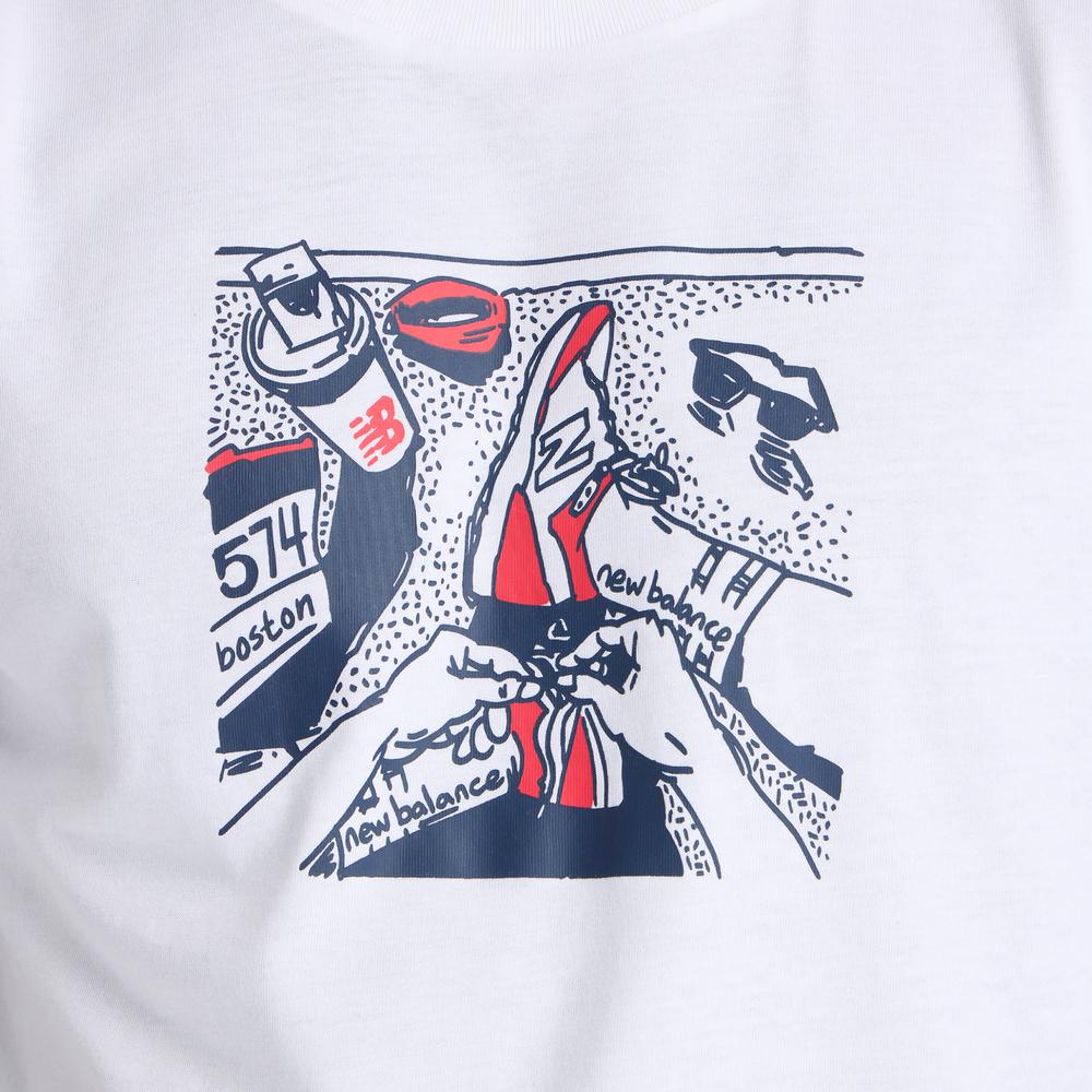 Pánské tričko New Balance MT61L3FMWT - bílé