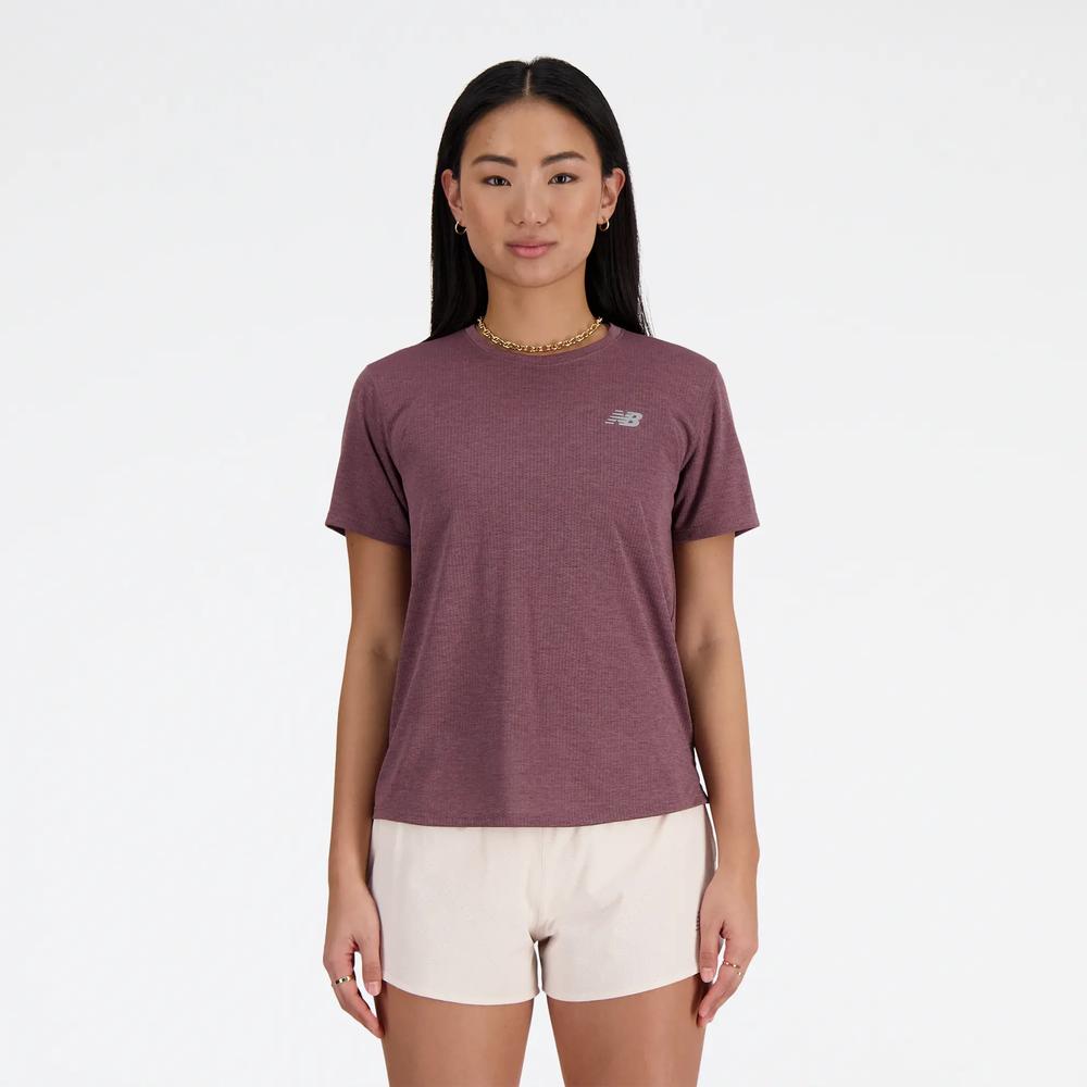 Tričko New Balance WT41253LRC - fialové