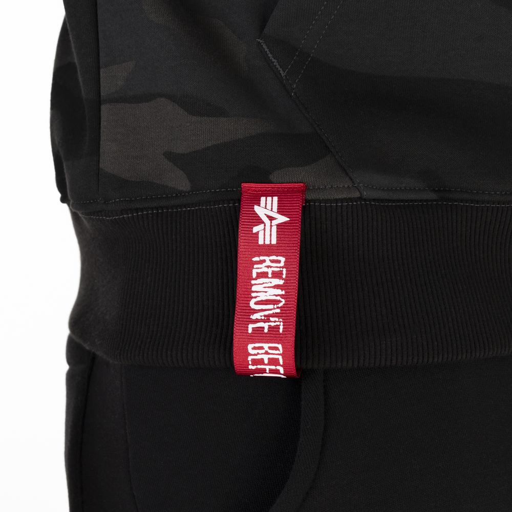 Mikina Alpha Industries Basic Hoody Camo 178312C125 - šedivé