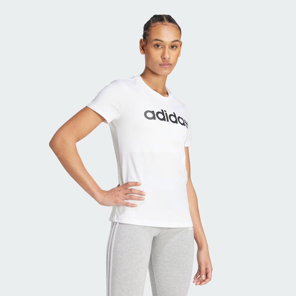 Tričko adidas Sportswear Loungwear Essentials Slim Logo GL0768 - bílé