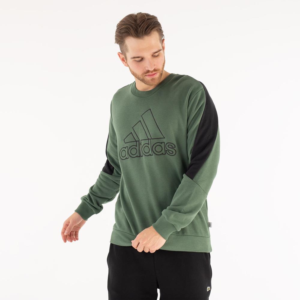 Mikina adidas M FI BOS Crew HJ9934 - zelené