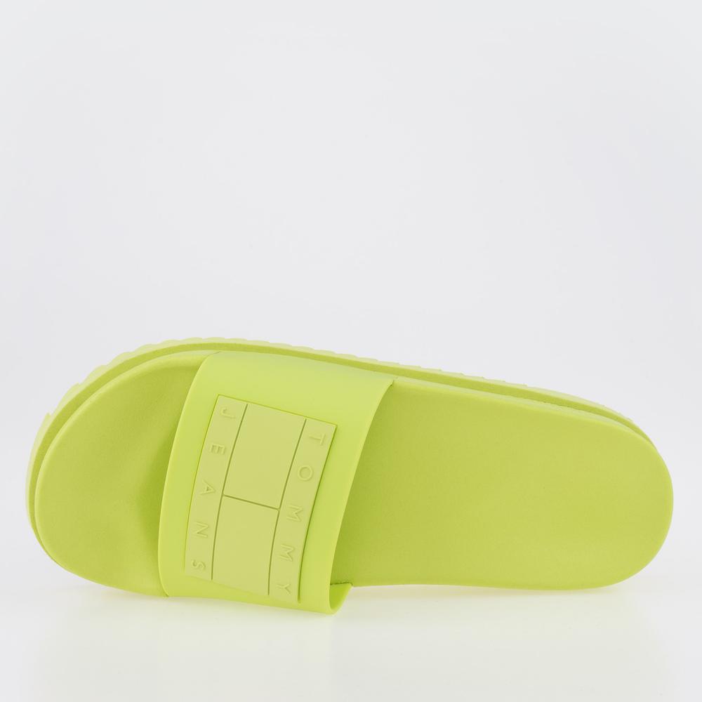 Žabky Tommy Jeans Elevated Flatform EN0EN02110-MSA - zelené