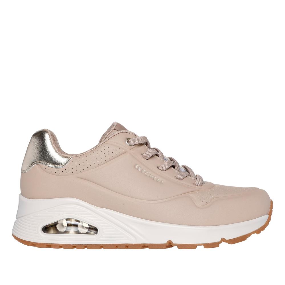 Boty Skechers Uno Shimmer Away 155196NUDE - béžové