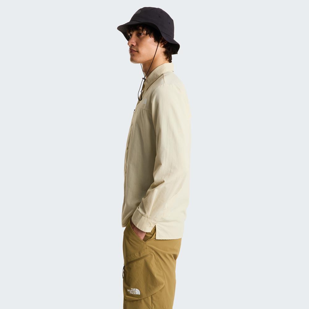 Pánská košile The North Face Packable Long Sleeve Desert 0A8FTRDOM1 - béžové