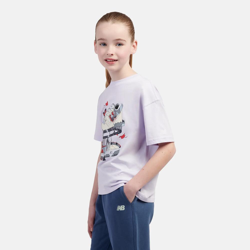 Tričko dětské New Balance LAKG0117RIG - fialové