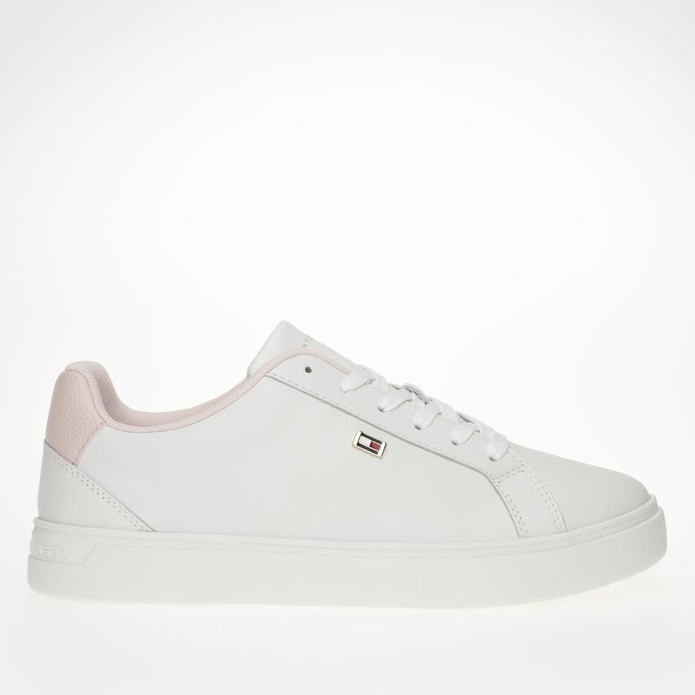 Boty Tommy Hilfiger Flag Court FW0FW08072-0LA - bílé