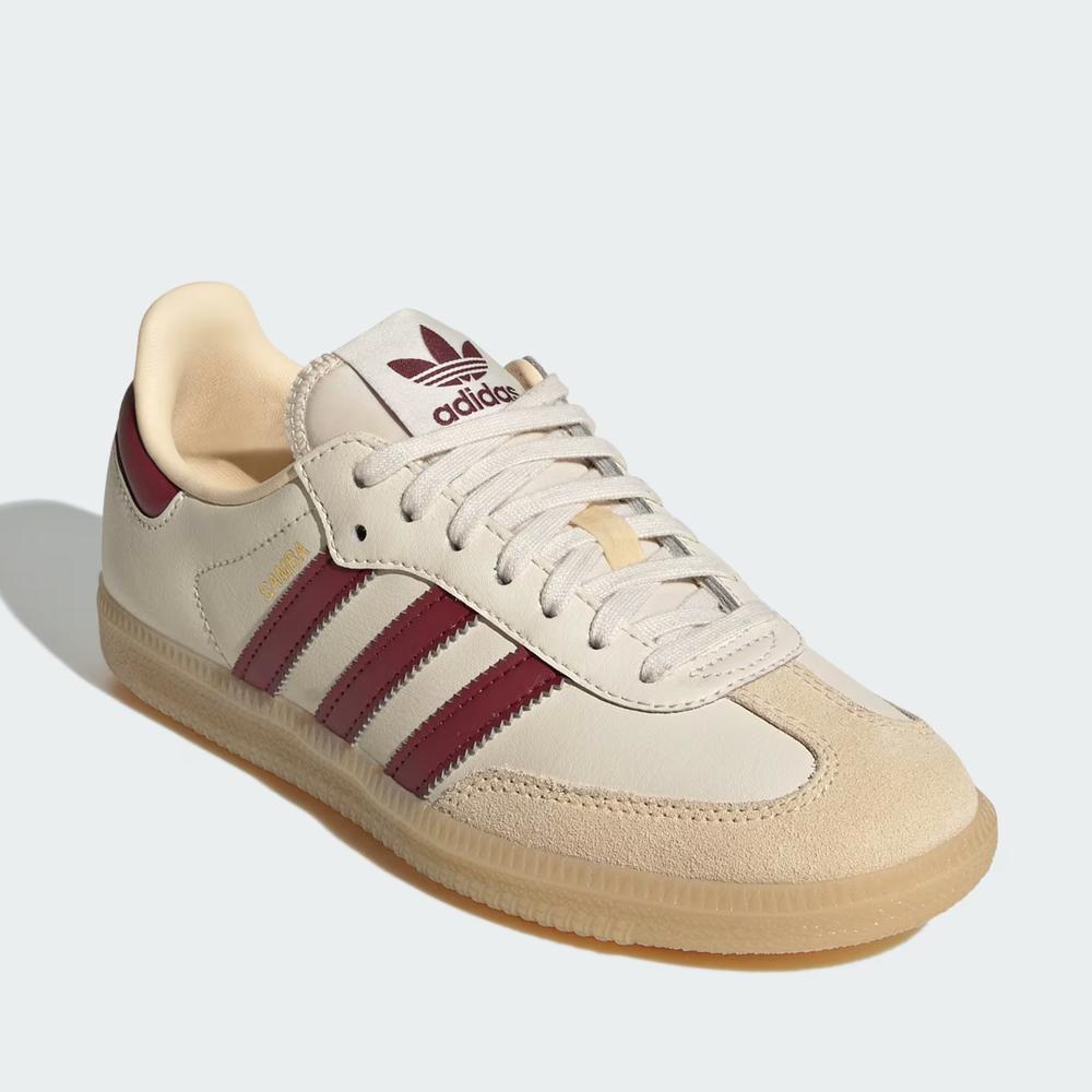 Dětské boty adidas Originals Samba OG J JQ8554 - béžové