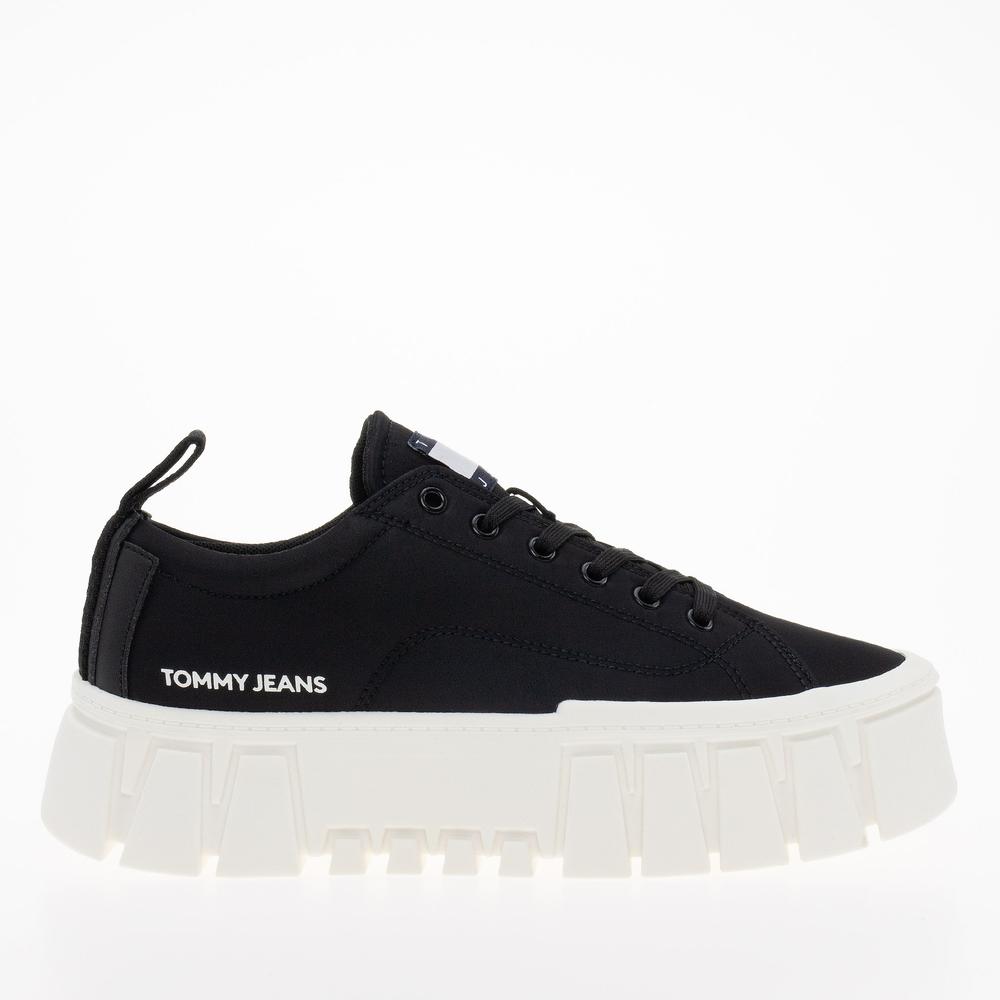 Boty Tommy Jeans Recycled Cleat Chunky EN0EN02240-BDS - černé