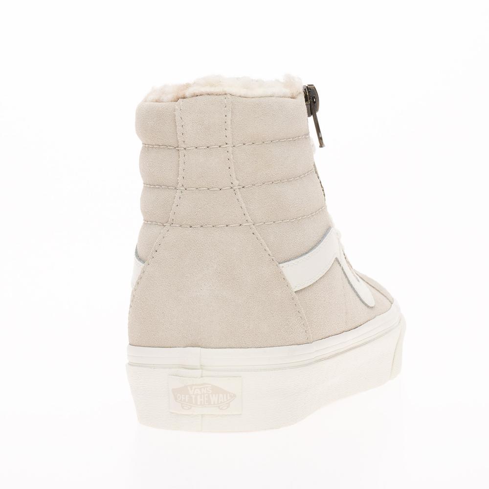Boty Vans Sk8-Hi Reissue Side Zip VN0007NZBLL1 - béžové
