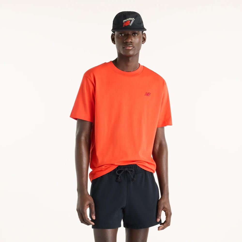 Pánské tričko New Balance MT41533NEF - oranžové