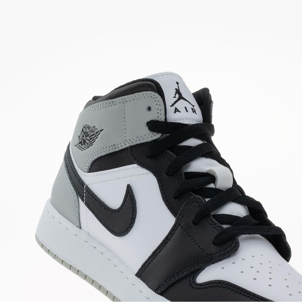 Dětské boty Nike Air Jordan 1 Mid DQ8423-101 - bílé