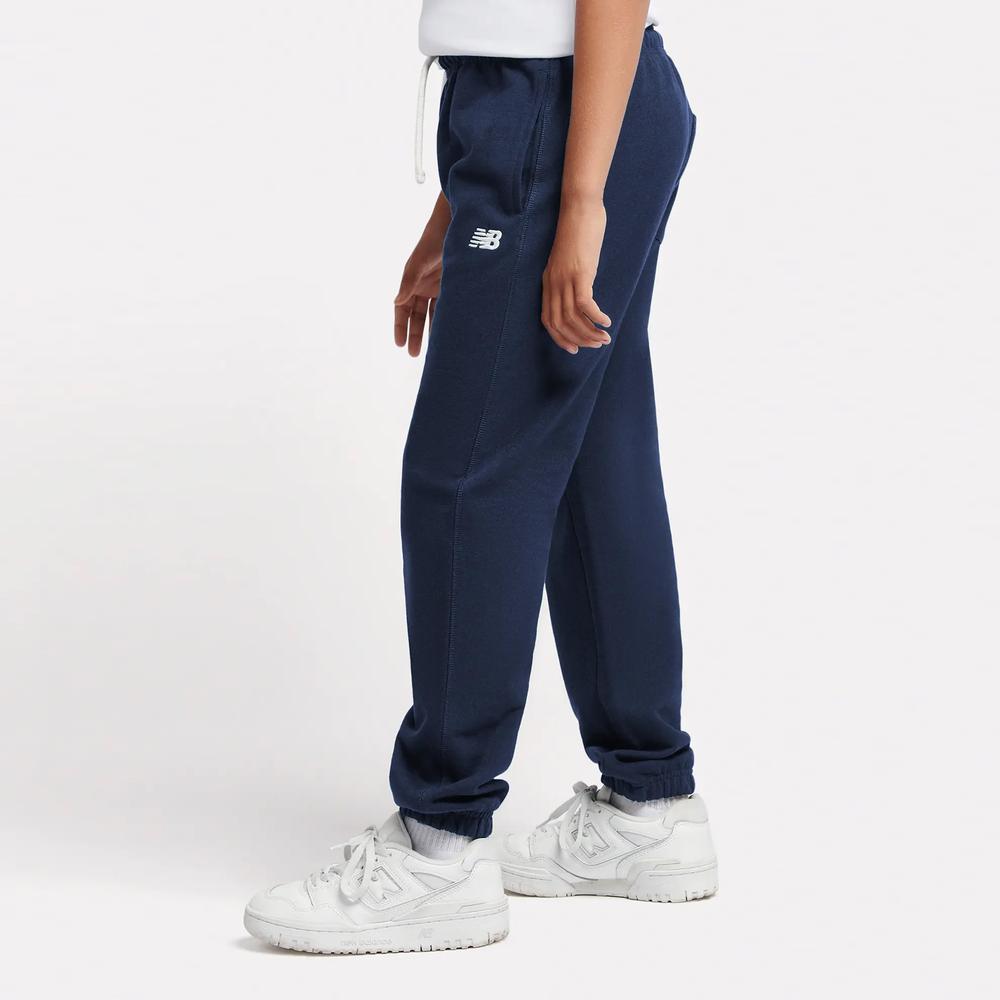 Dětské kalhoty New Balance LAKB0060NNY - tmavě modrě