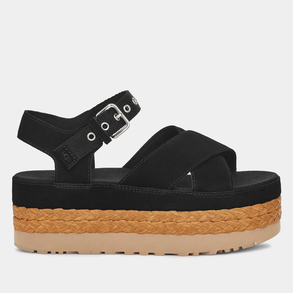 Sandále Ugg Aubrey Platform Sandal 1152711-BLK - černé