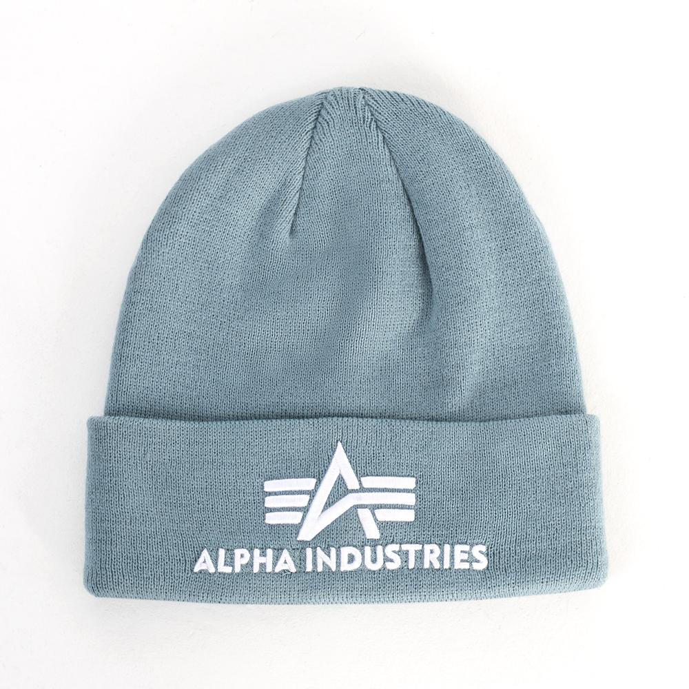 Čepice Alpha Industries 3D Beanie 168910134 - modré