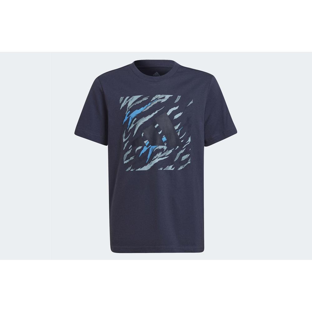 Tričko adidas Water Tiger Graphic HA4052 - tmavě modrě