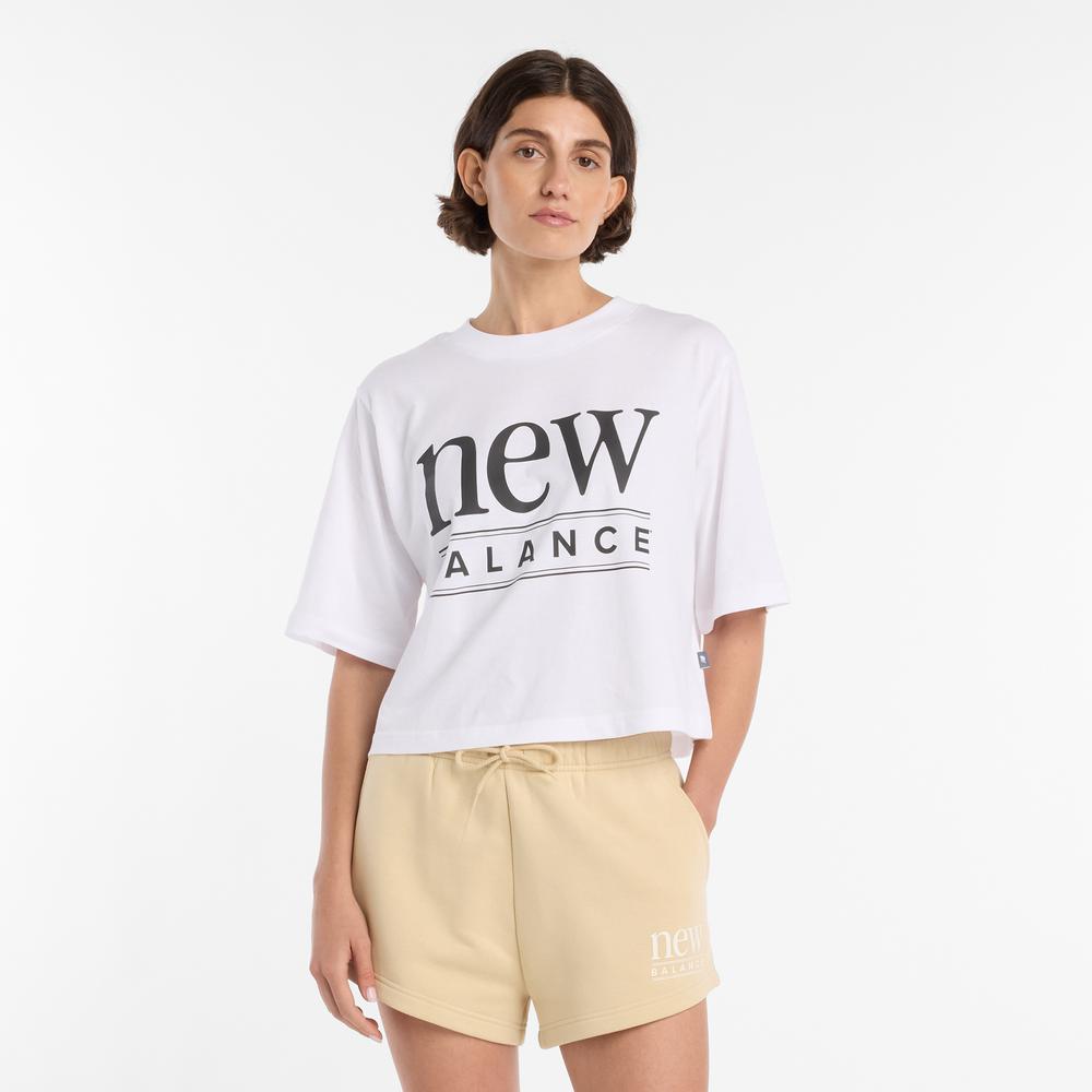Dámské tričko New Balance WT61V5OPWT - bílé