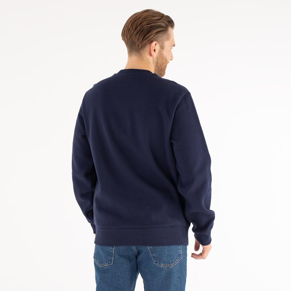 Mikina Lacoste Organic Brushed Cotton Sweatshirt SH9608-166 - tmavě modrě