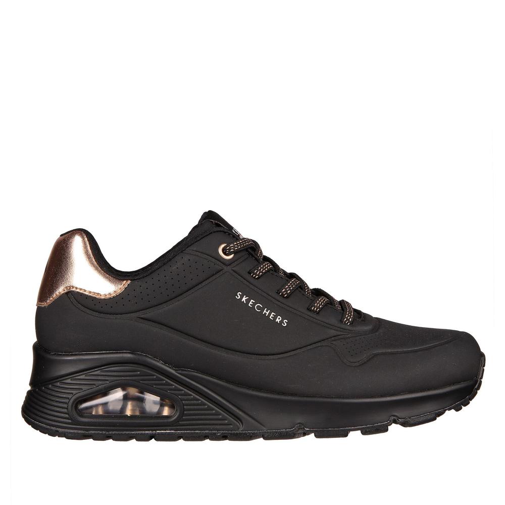 Boty Skechers Uno Shimmer Away 155196BBK - černé