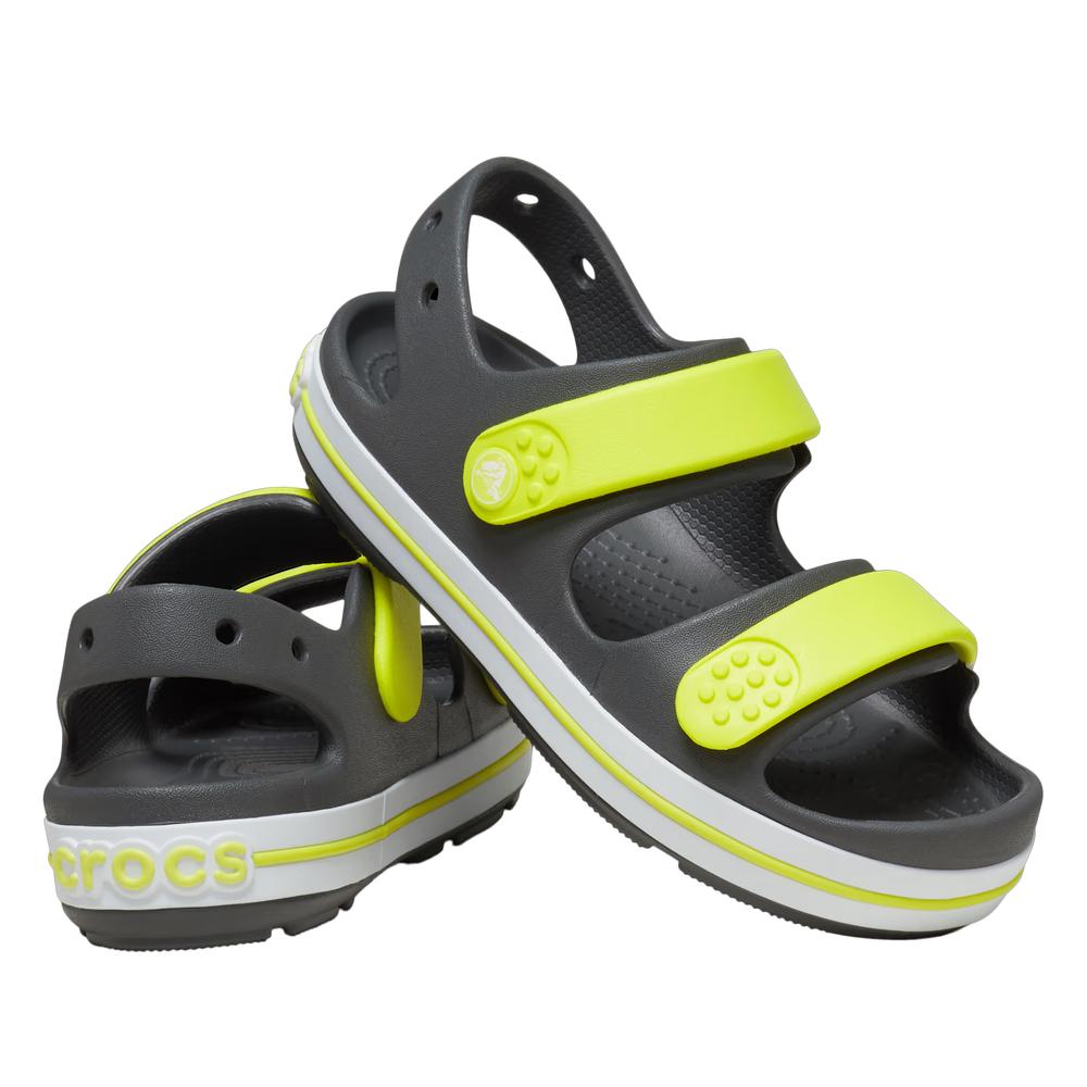 Sandále dětské Crocs Crocband Cruiser Sandal 209423-1NJ - šedivé