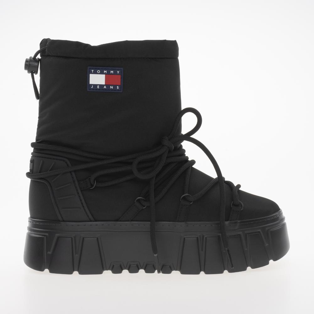 Boty Tommy Jeans Hybrid Boot EN0EN02601-BDS - černé