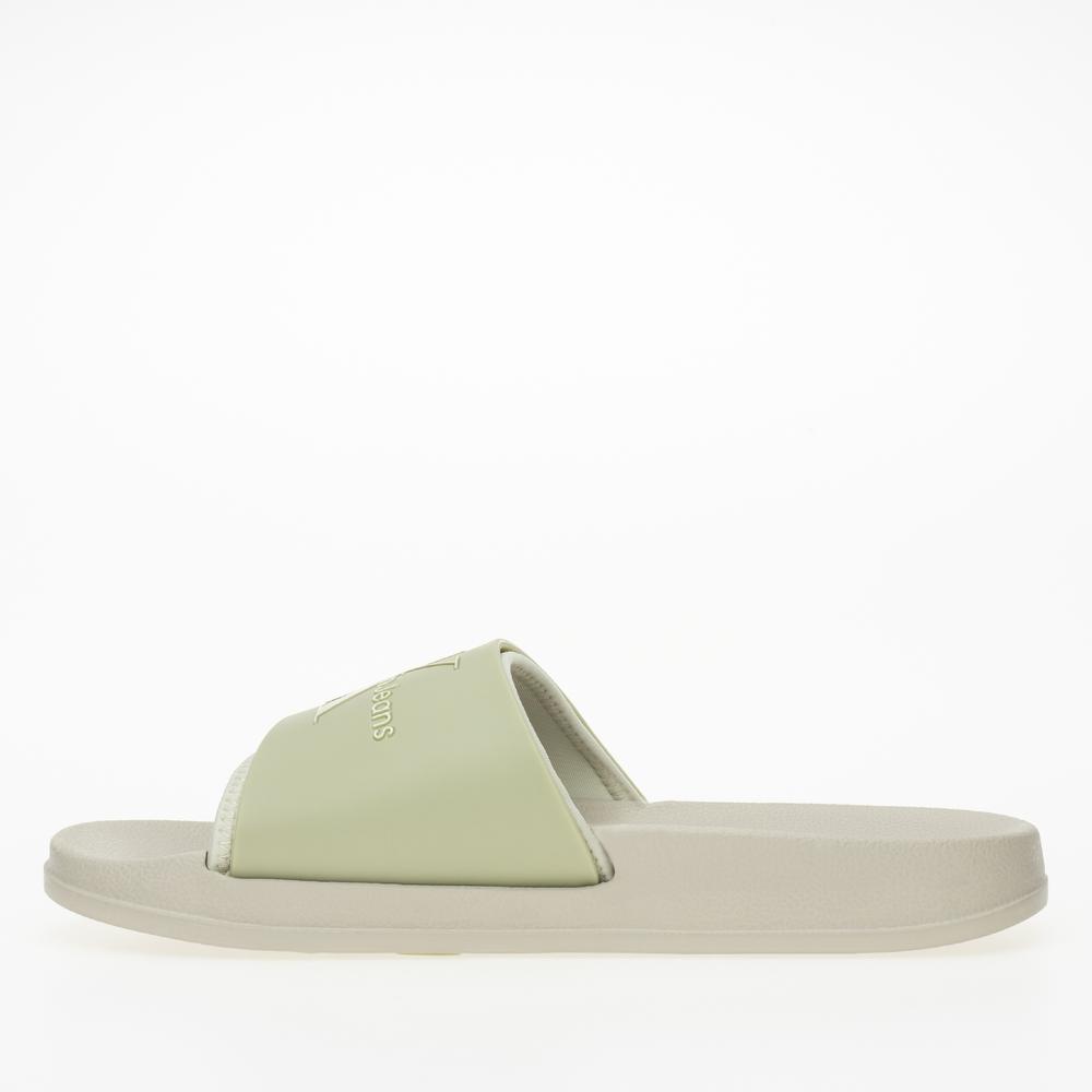 Žabky Calvin Klein Slide Monogram TPU YW0YW00585-0F4 - zelené