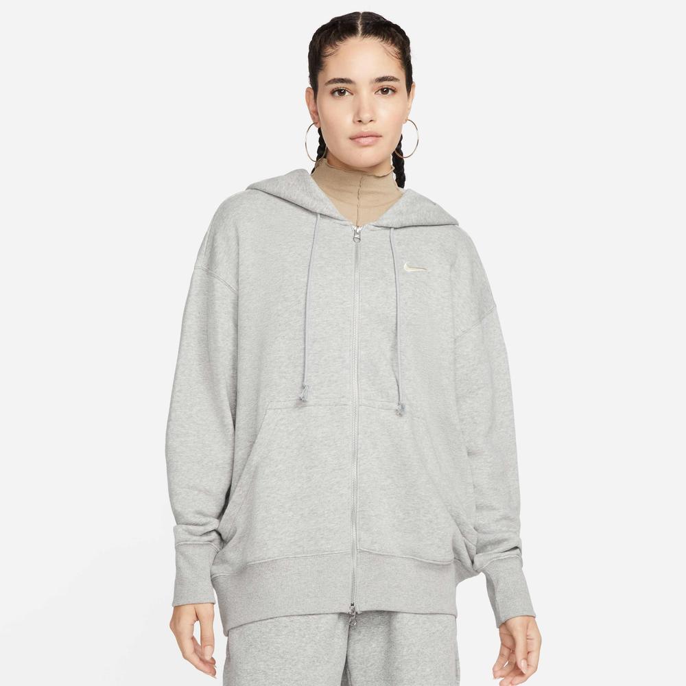 Dámská mikina Nike Sportswear Phoenix Fleece DQ5758-063 - šedivé