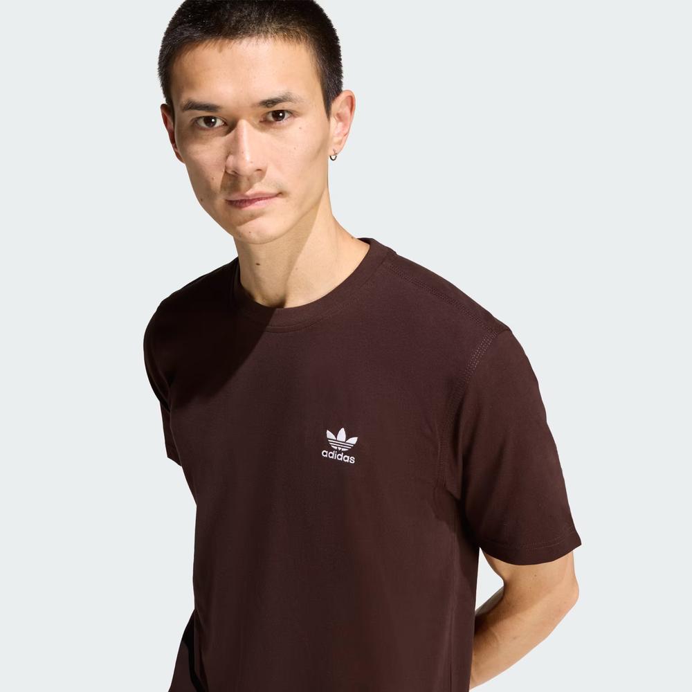Tričko pánské adidas Originals Trefoil Essentials KE1146 - hnědé