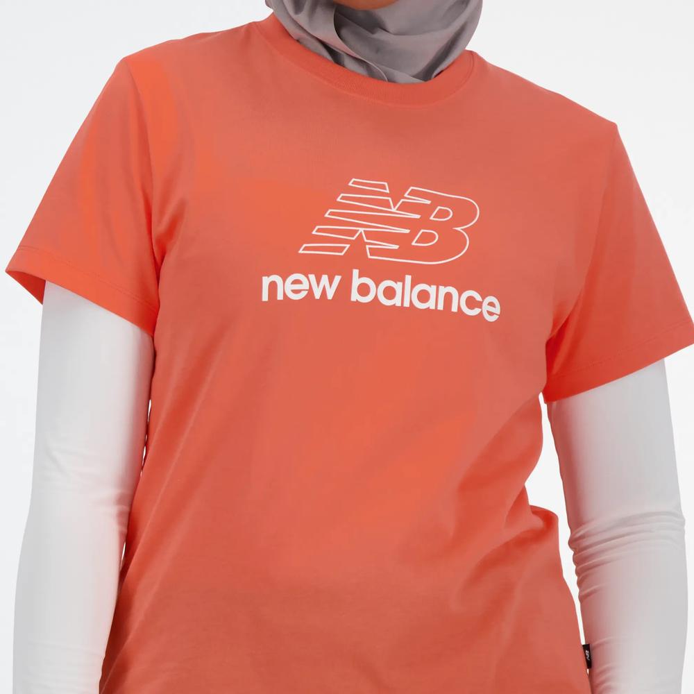Dámské tričko New Balance WT41816GFR - oranžové