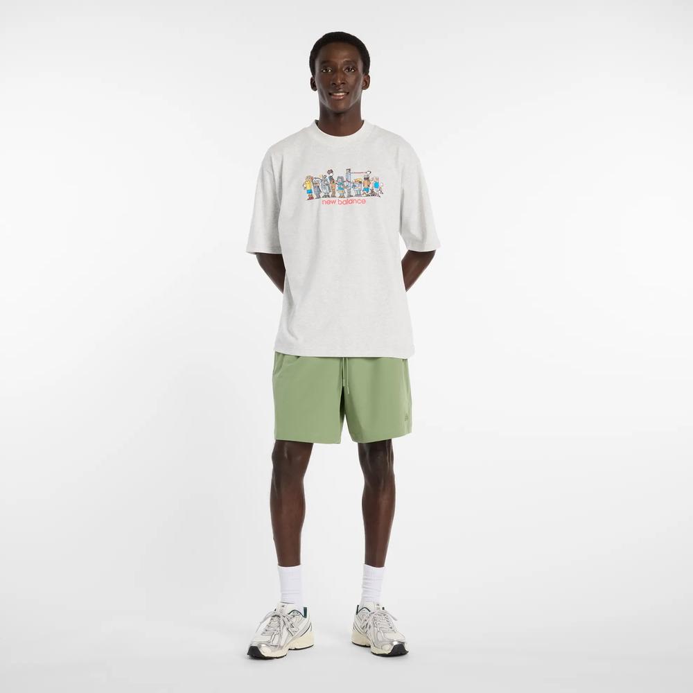 Pánské šortky New Balance MB6174CDAAR - zelené