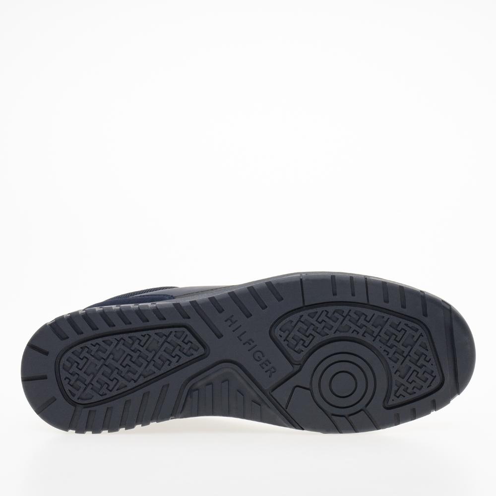 Boty Tommy Hilfiger Basket Core Lth Mix Ess FM0FM05058-DW5 - tmavě modrě