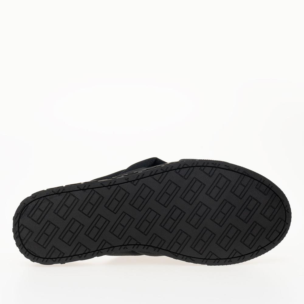 Žabky Tommy Jeans Lettering Flatform EN0EN02465-BDS - černé