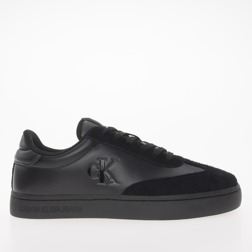 Boty Calvin Klein Jeans Classic Cupsole Low Lace Up Leather YM0YM01272-0GJ - černé