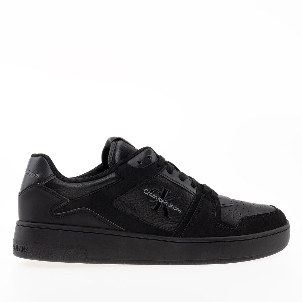 Boty Calvin Klein Jeans Basket Cupsole Low LTH ML FAD YM0YM00884-0GT - černé