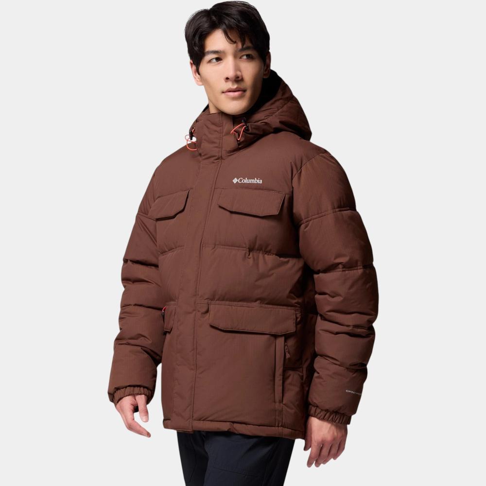 Pánská bunda Columbia Landroamer Hooded Puffer 2088081256 - hnědé