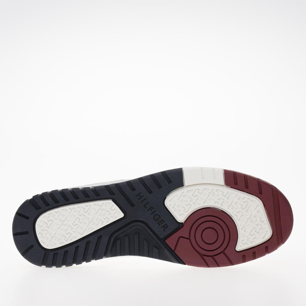 Boty Tommy Hilfiger Basket Street Mix FM0FM04970-YBS - bílé