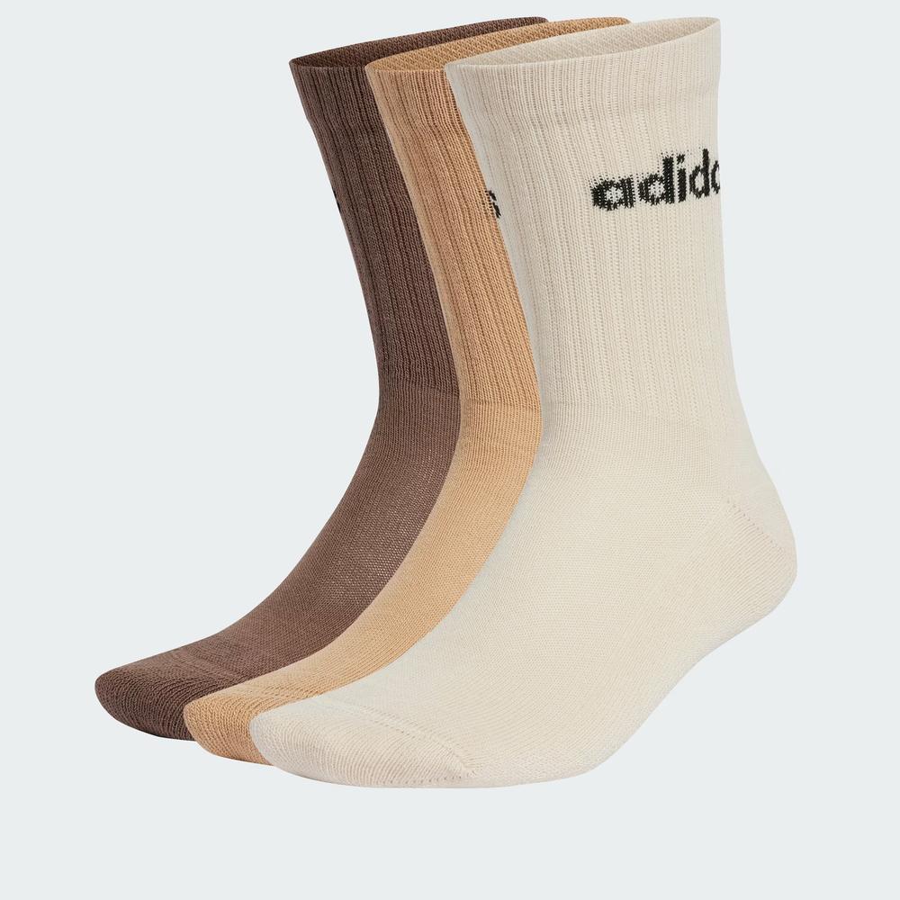Ponožky unisex adidas Sportswear Linear Crew Cushioned Socks 3 Pairs IZ0106 - různobarevné