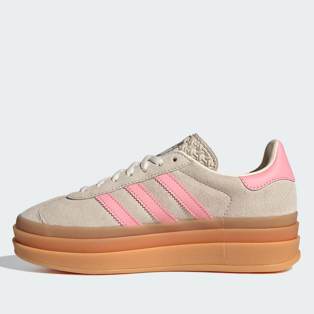 Boty pro mládež adidas Originals Gazelle Bold J JQ7409 - béžové