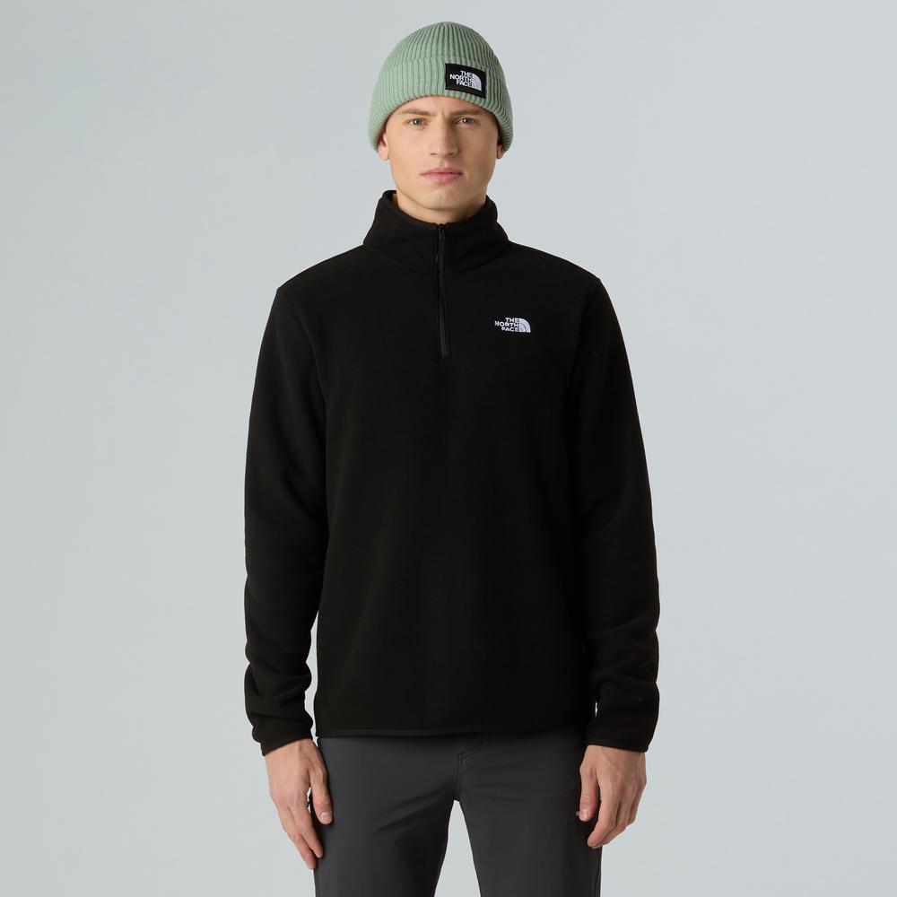 Mikina pánské The North Face Glacier 1/4 Zip Fleece 0A8D0QJK31 - černé