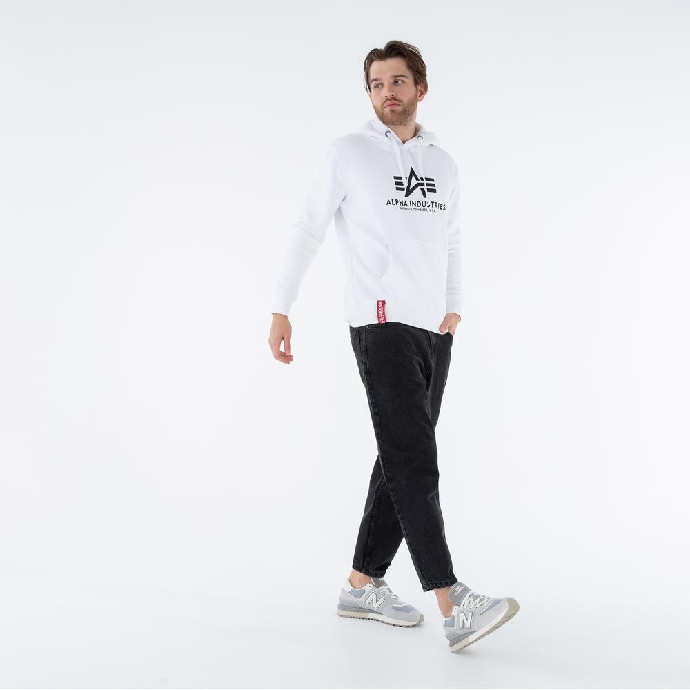Mikina Alpha Industries Basic Hoody 17831209 - bílé
