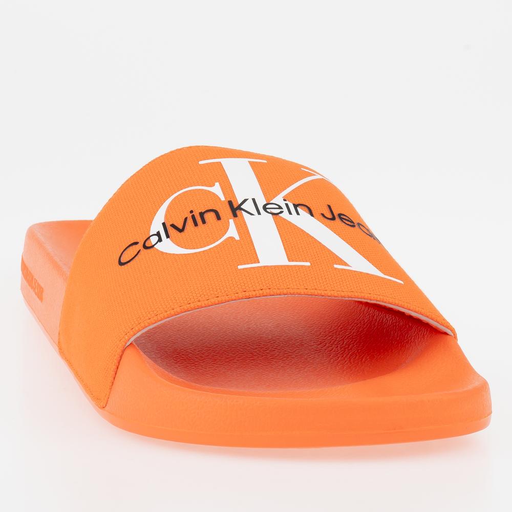 Žabky Calvin Klein Slide Monogram CO YM0YM00061-0JG - oranžové
