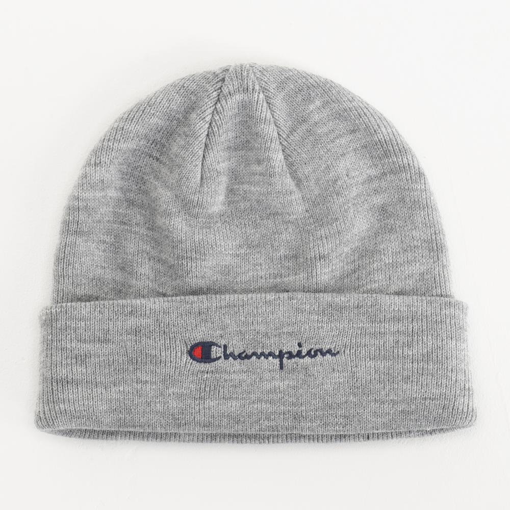 Čepice Champion Script Logo Beanie 806064-EM021 - šedivé