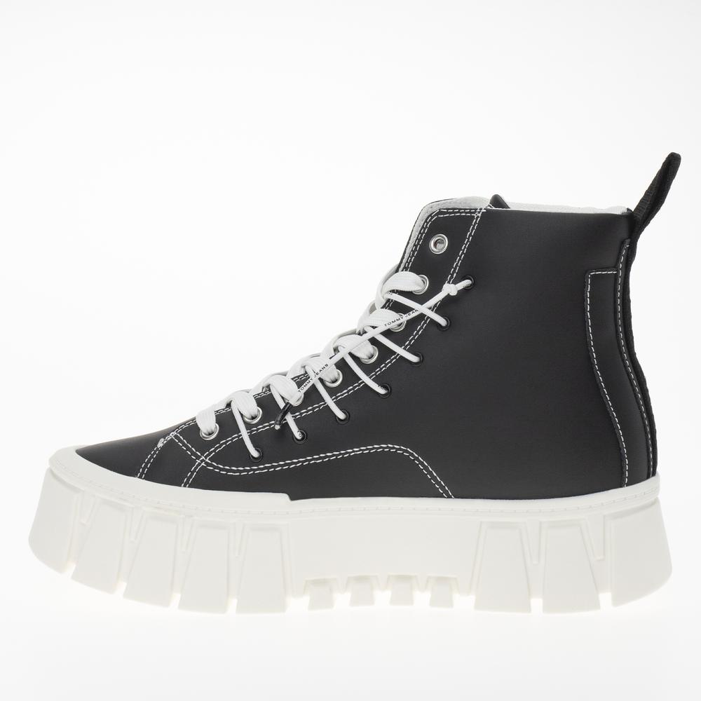 Boty Tommy Jeans TJW Platform MC EN0EN02498-BDS - černé