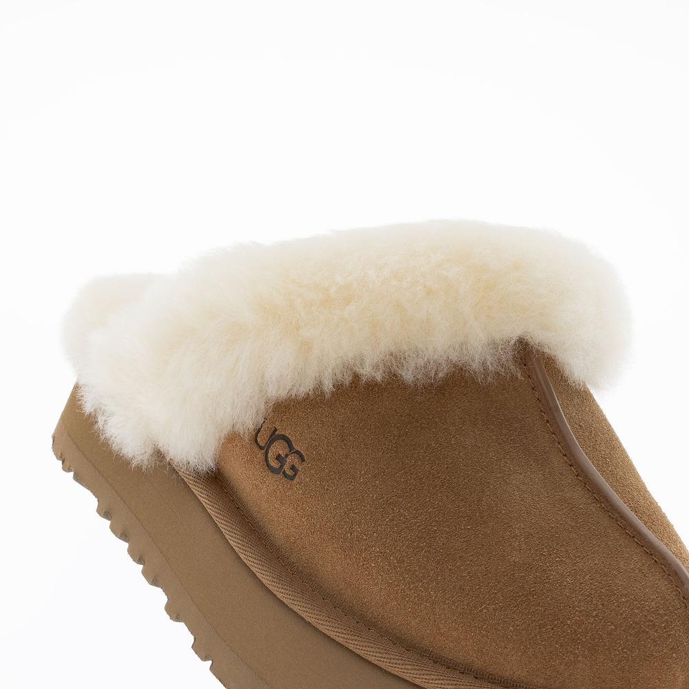 Dámské boty Ugg Disquette Slippper 1122550-CHE - béžové