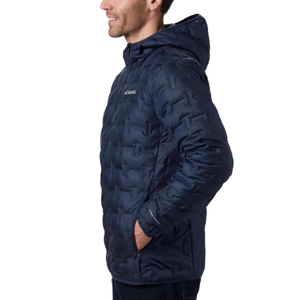 Bunda Columbia Delta Ridge Down Hooded 1875892464 - tmavě modrě