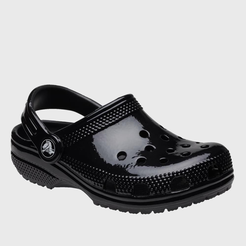 Žabky Crocs Classic High Shine Clog 209834-001 - černé