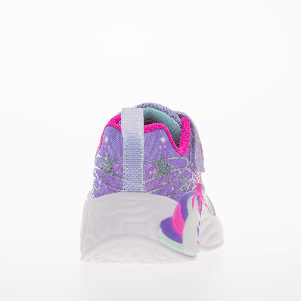 Boty Skechers S Lights Unicorn Dreams Wishful Magic 302299LLVHP - fialové