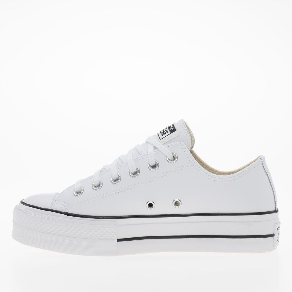 Boty Converse Chuck Taylor All Star Lift Platform Leather 561680C - bílé