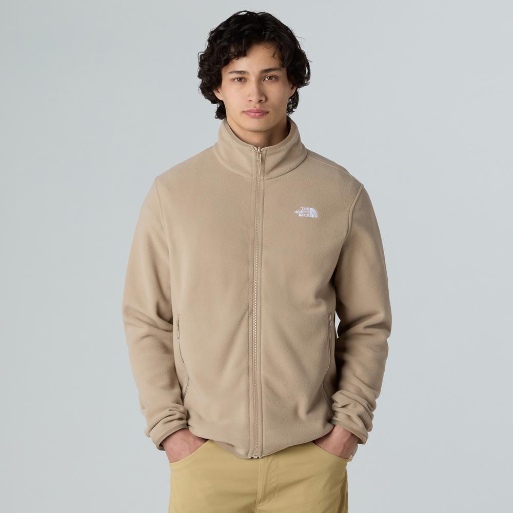 Pánská mikina The North Face Glacier Full-Zip Fleece 0A8D0RBOX1 - béžové